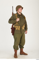  U.S.Army uniform World War II. - Technical Corporal - poses american soldier standing uniform whole body 0008.jpg